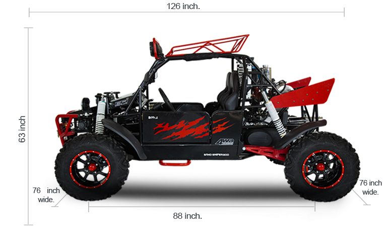 V-TWIN BUGGY 800 PLATINUM 2S DIMENSIONS
